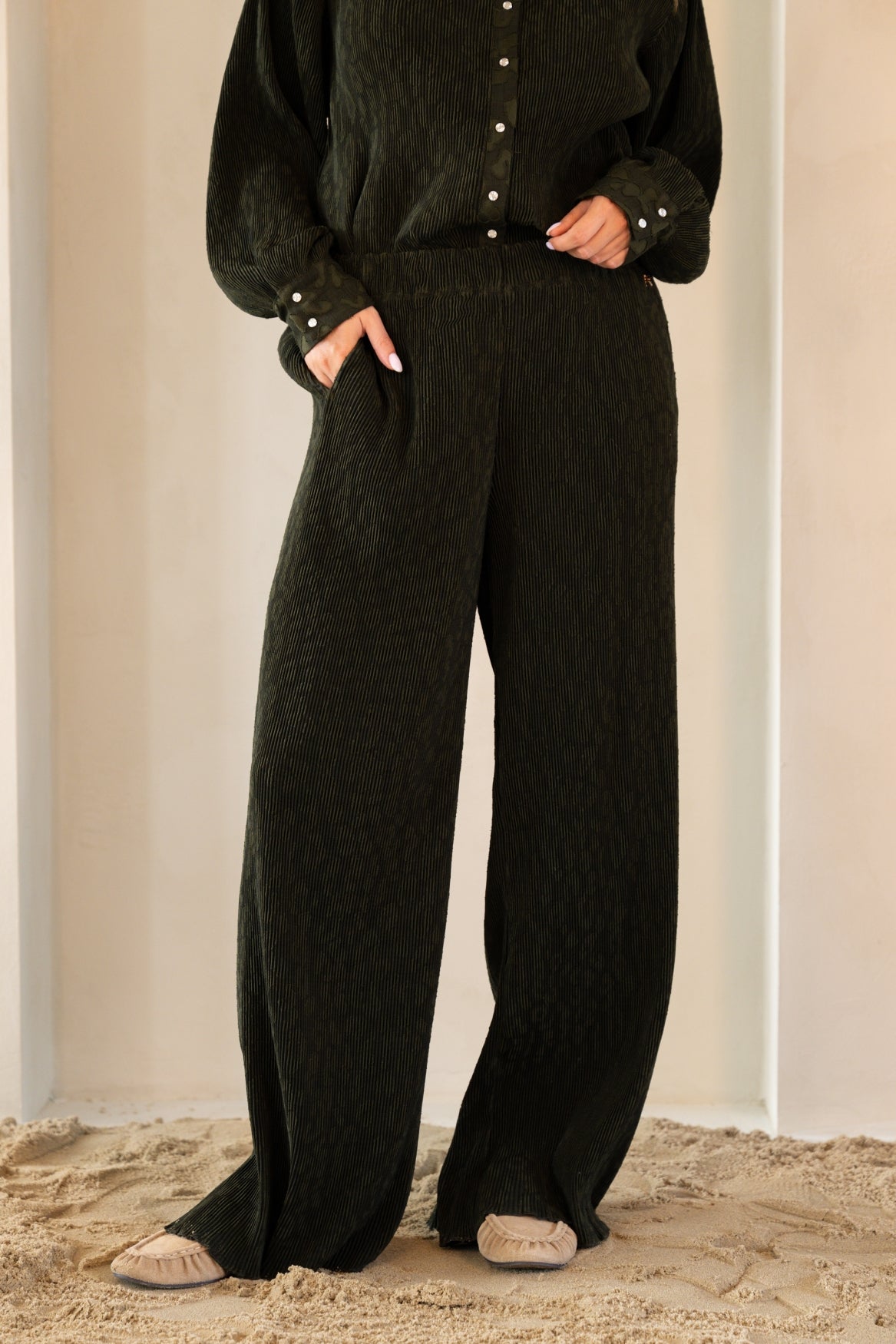 Sam Pants in Olive Mirage – Kimara Fashion
