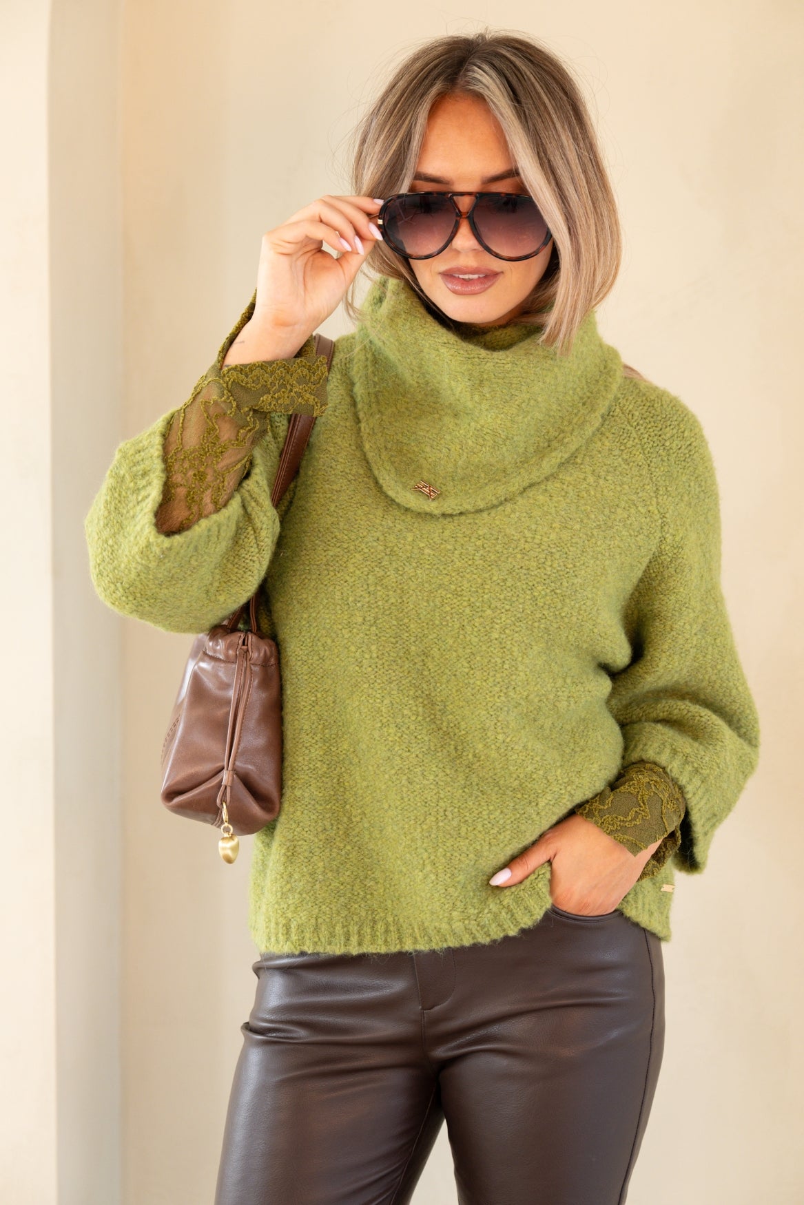 Aspen Pullover in Olive Green – Kimara Fashion