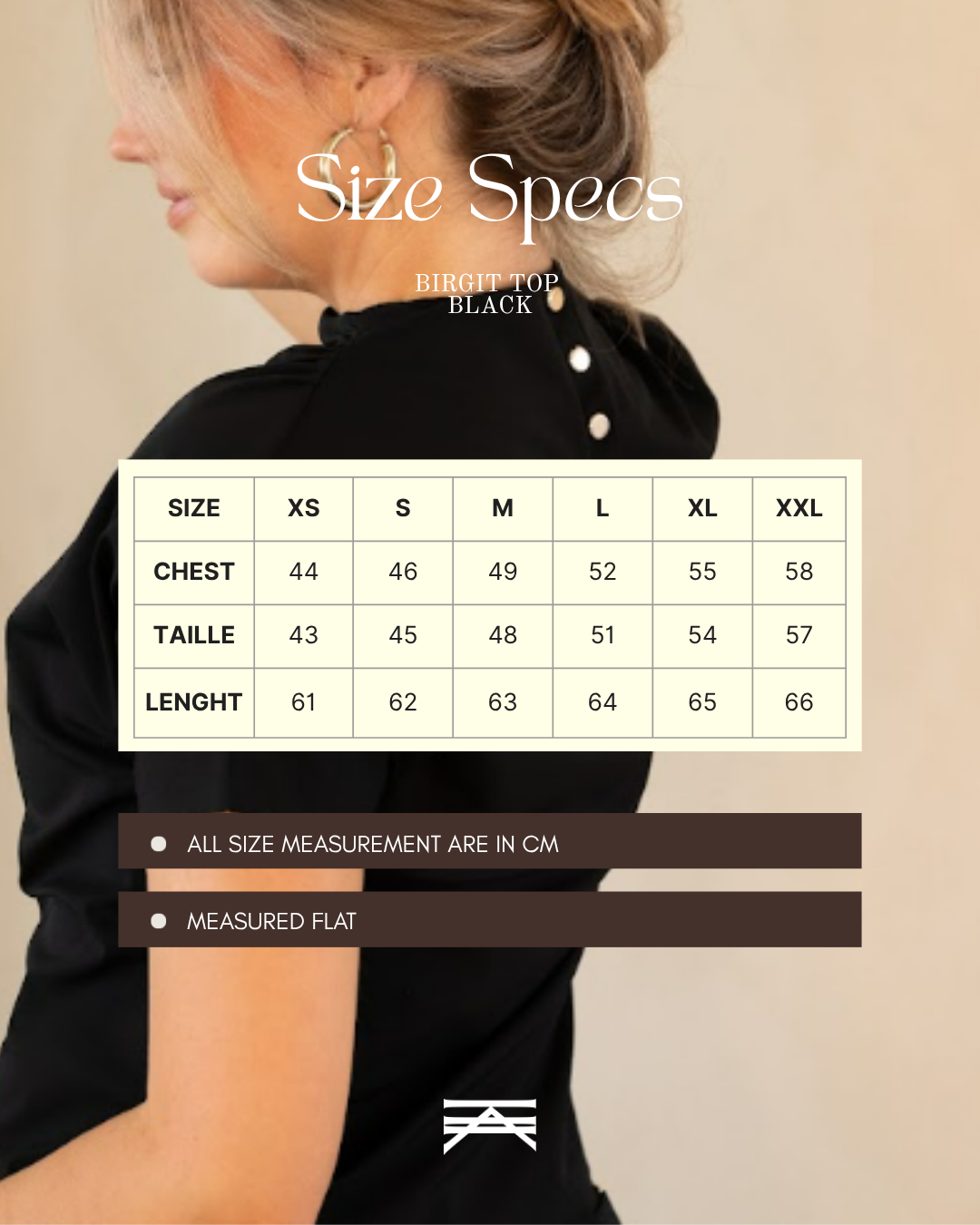 Birgit Top 2 in Black – Kimara Fashion
