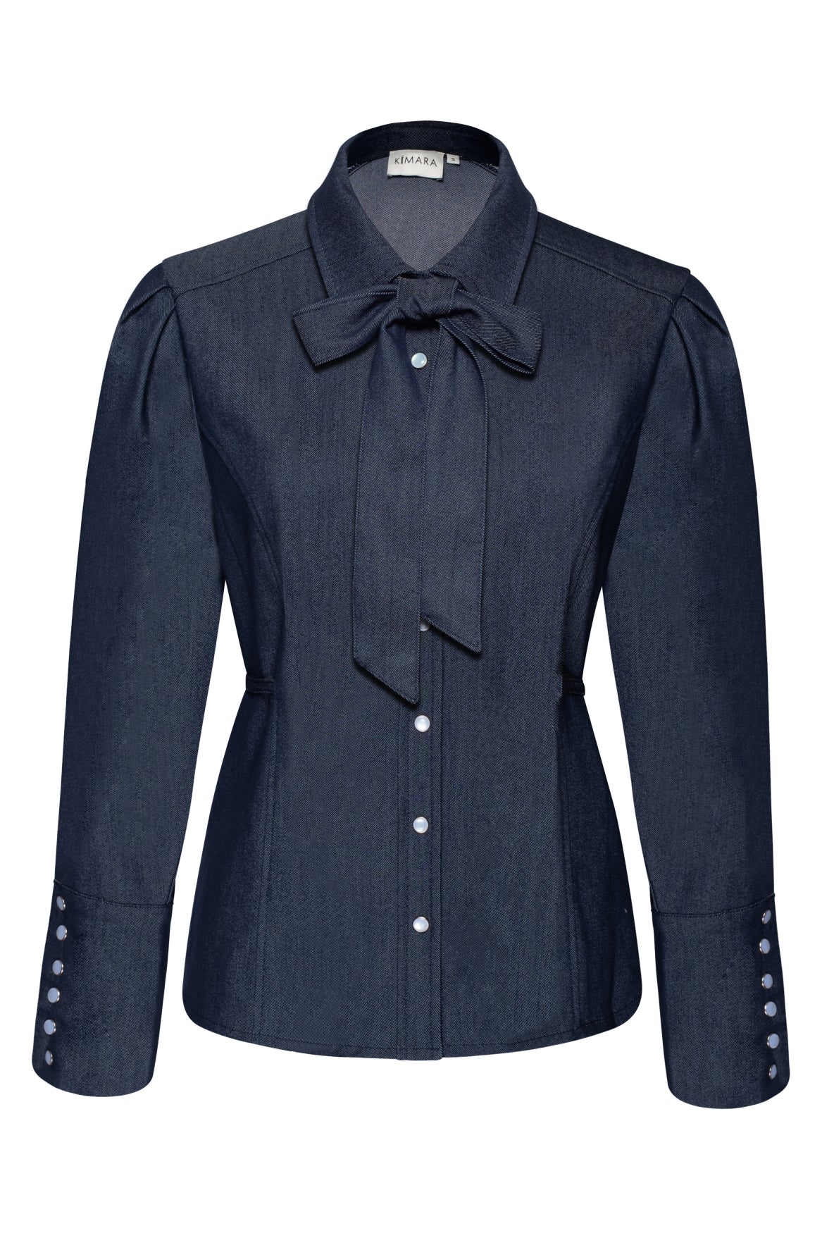 Bibi Blouse in Denim Blue – Kimara Fashion