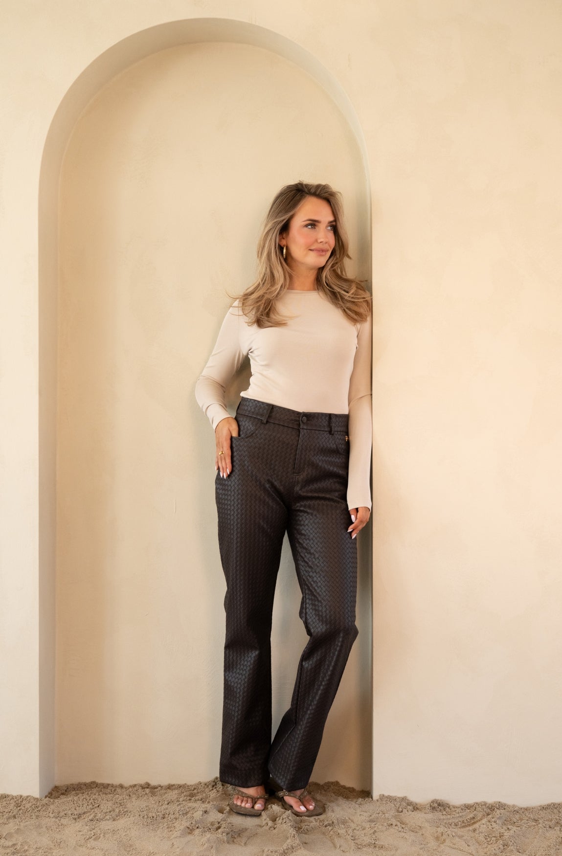 Isabeau Pants in Brown – Kimara Fashion