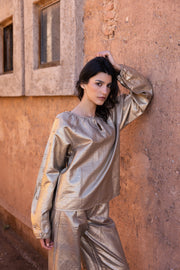 Bras Blouse | Gold